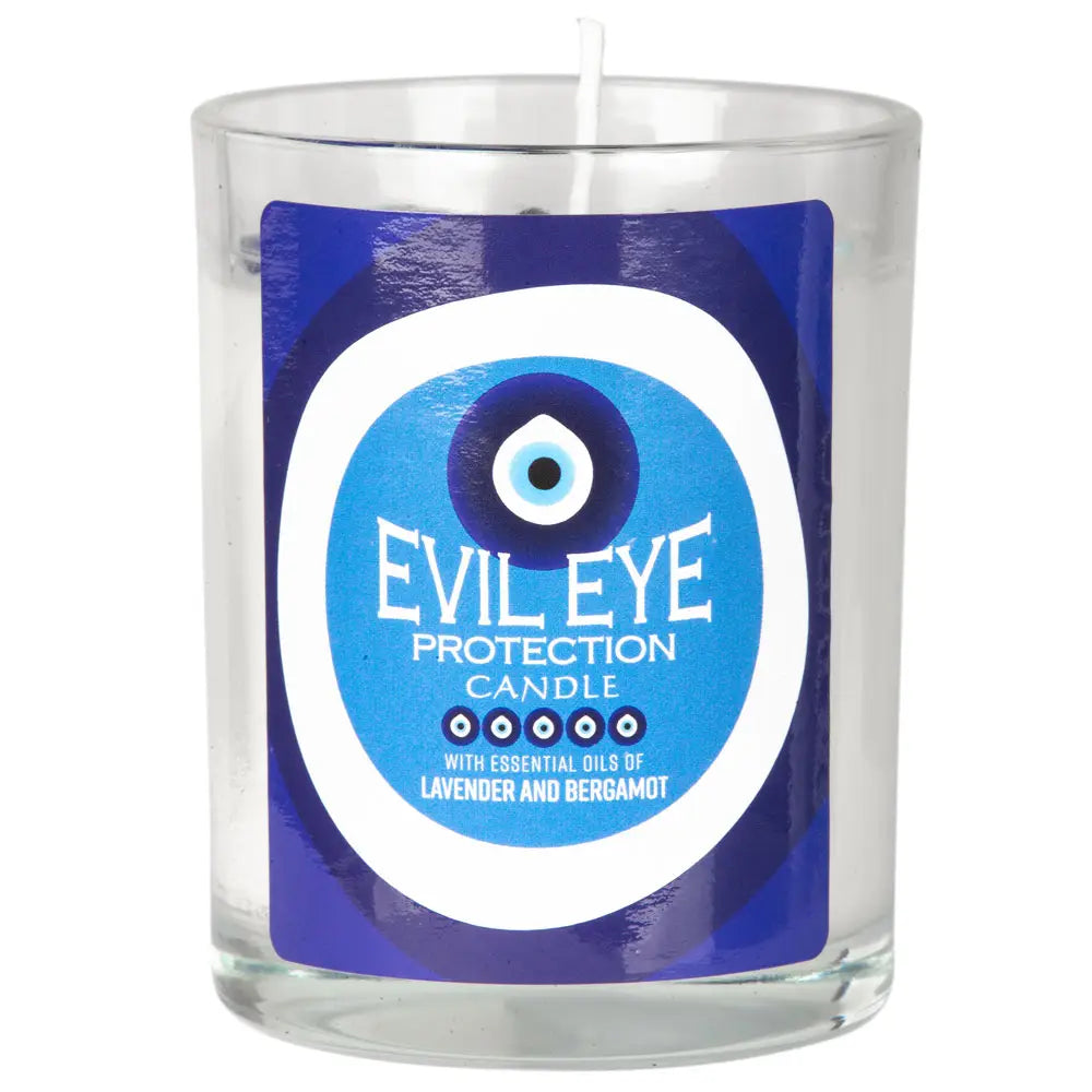 Evil Eye Protection- Glass Jar Candle