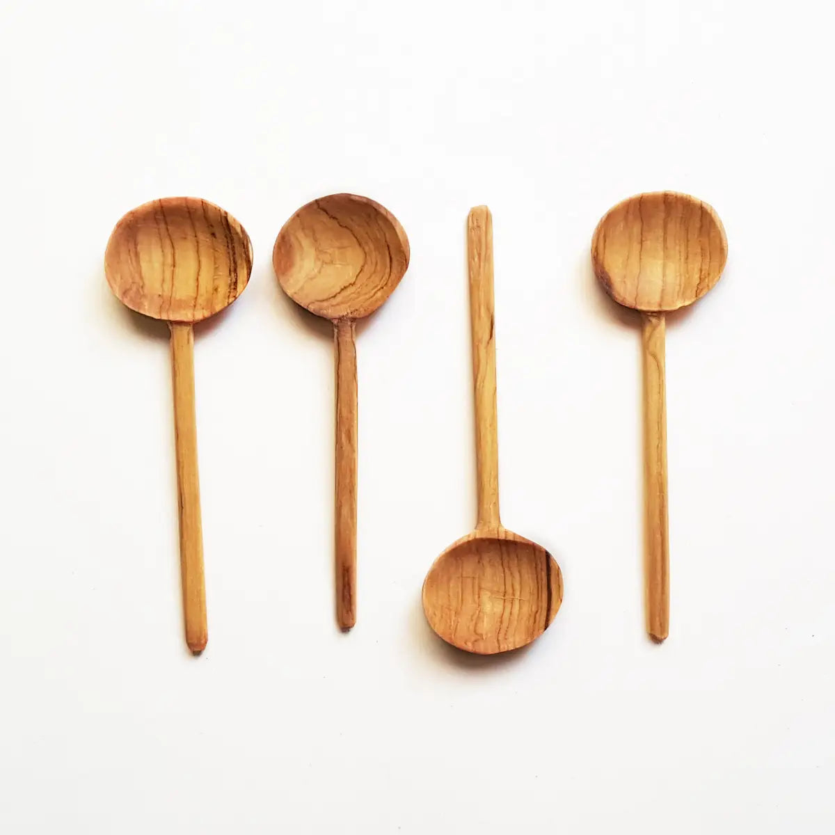 Olive Wood Coffee Spoons | Set of 4